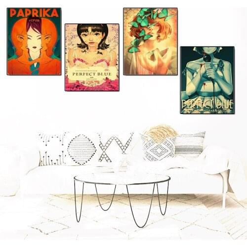 Japanese Pop Animation Retro Poster Canvas Painting Wall Art Nordic Posters and Prints Wall Pictures for Living Room Decoration