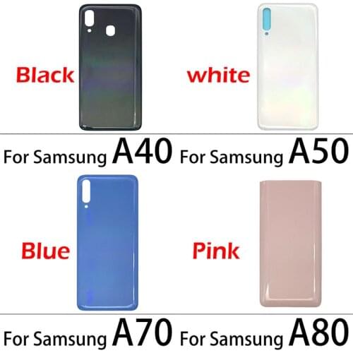 Battery Back Cover For Samsung Galaxy A40 A50 A70 A80 Back Battery Door Rear Housing Cover replacement