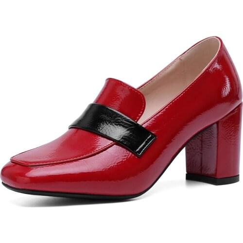 New age season high with thick with 2019 square fashion shoes women 40-43