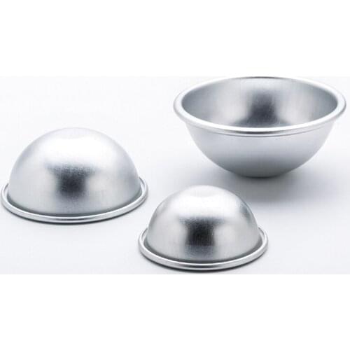 1pcs Aluminium Alloy Bath Bomb Molds Cake Baking Pastry Mould Ball Sphere Mold Round DIY Tool Kitchen Tools