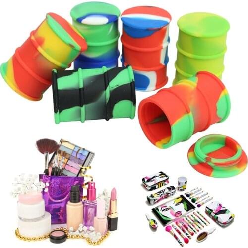 1pc 11ml Mini Silicone Container Wax Jars Dab bottle wax container Silicone Storage Container Nonstick Oil Box