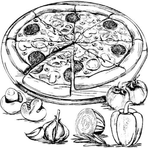 2021 New Food Pizza Transparent Silica Gel Stamp For DIY Craft Making Scrapbooking Greeting Card and Album No Metal Cutting Dies