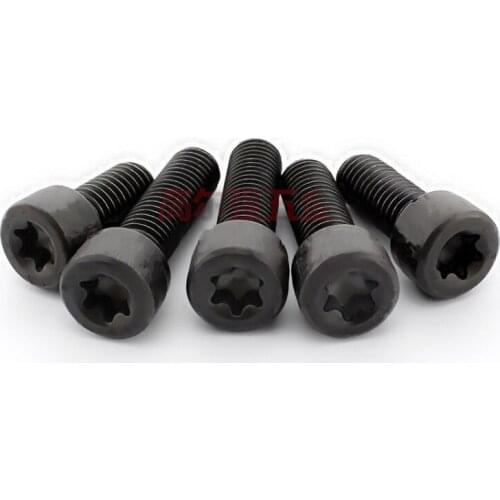 50pcs M2x4mm-6mm M2.4x8mm-12mm carbon stee ylindrical head hexgonal cup head six stars plum mechanical screws black
