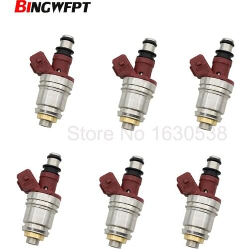 6PCS/lot fuel injectors for Nissan 90-95 Pickup D21 2.4L (JS21-1) Flow match 16600-86G10 JS21-1 16600-86G00