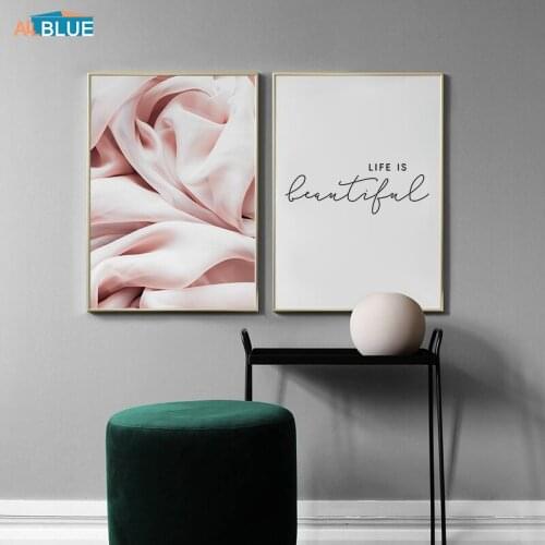 Abstract Silk Fashion Canvas Poster And Print Wall Art Life Quotes Decorative Painting Nordic Minimalist Home Decoration Picture