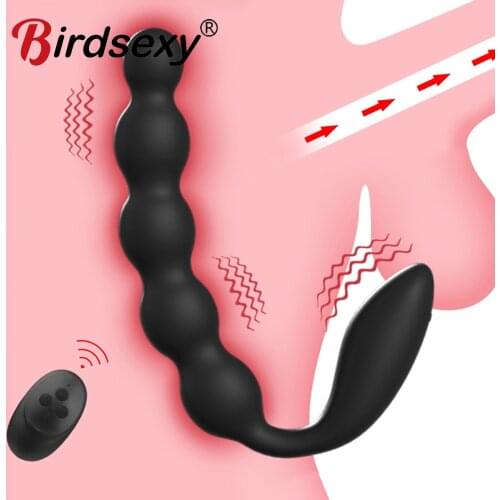 Anal Beads Vibrators For Men Prostate Massager Masturbators Women Vagina Stimulator Dildos Remote Control Male Anus Butt Sex Toy