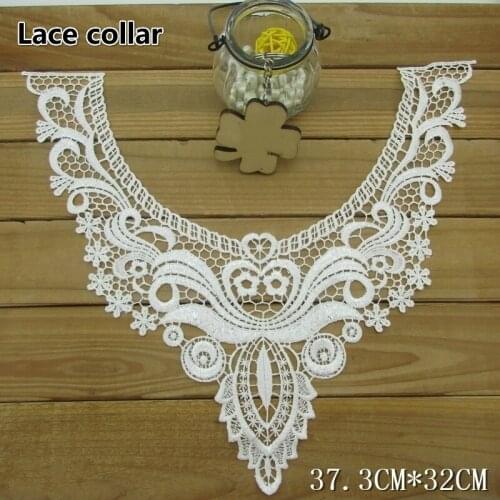 White Water-soluble Embroidery Lace Cloth Stickers DIY Ladies Four Seasons Fashion Bottoming Shirt Sweater Vest Exquisite Collar