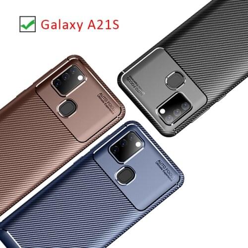 Case for samsung a21s bumper cover on galaxy a 21s 21 a21 s samsunga21s protective phone coque bag silicone matte soft tpu shell
