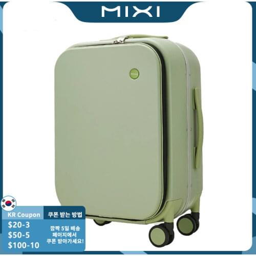 Mixi Brand Luxury Design Carry On Suitcase Polycarbonate Travel Rolling Luggage with 8 Spinner Wheels TSA Lock 18 20 Inch
