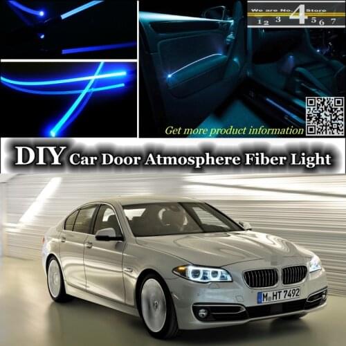 For BMW 5 M5 F10 F11 F07 interior Ambient Light Tuning Atmosphere Fiber Optic Band Lights Door Panel illumination (Not EL light)