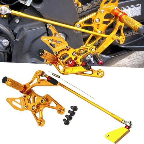 For Yamaha YZF-R1 YZFR1 YZF R1 2007 2008 CNC Adjustable Footrest YZF-R1 YZFR1 Motorcycle Rider Rear Sets Foot Pegs Rearset