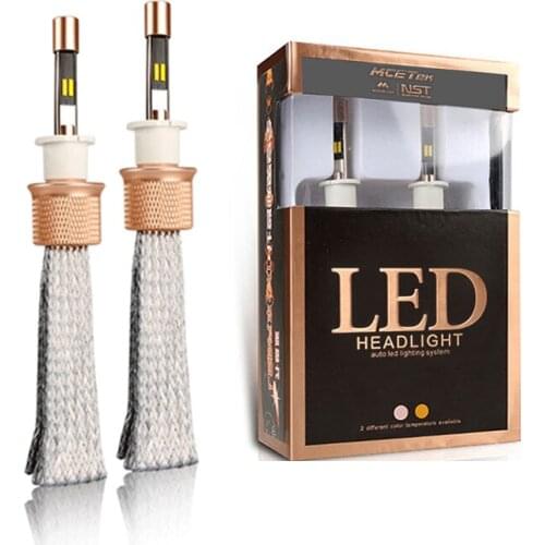 H7 Car LED Headlight 3000K 4300K 6000K Dual Colors Auto Lights 90W H1 H3 H4 880 881 H8 H9 H11 9005 HB3 9006 HB4 Bulbs Fog Lamps