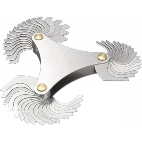 TOP HOT 51xBlades Metric 60 degree Thread Gauge Gage Screw Pitch UNC 4-84 Measuring Tool