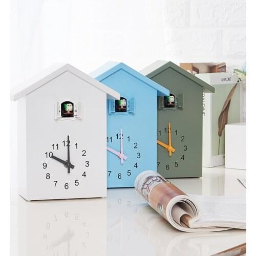 Cuckoo Clock Wall Clock- Movement Chalet-Style , Minimalist Modern Design
