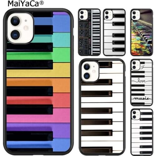 MaiYaCa Piano Keyboard Keys Phone Case Cover For iPhone 5s SE 6 6s 7 8 plus X XR XS 11 12 pro max Samsung Galaxy S8 S9 S10 shell