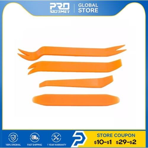 4Pcs Auto Radio Car Panel Clip Door Trim Dash Removal Installer Portable Pry Kit Repair Tools Set Hand Tools By PROSTORMER
