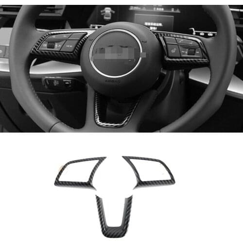 For Audi A3 8Y 2021 2022 ABS Car Steering Wheel Control Button Frame Cover Trim Cover Sticker Interior Mouldings