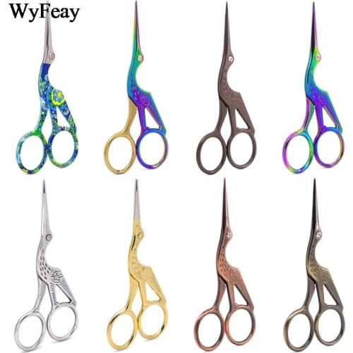 Crane Mouth Scissors cross stitch Antique Vintage Craft Sewing Scissor Fishing Stainless Steel Thread Scissors Cutting Fabric