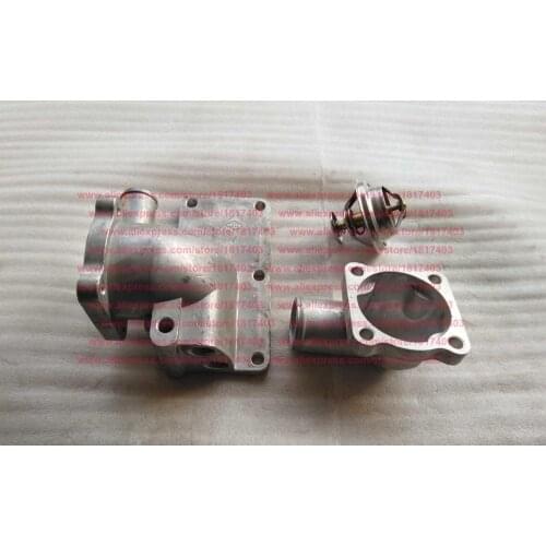 Front cover plate + Upper cap + Thermostat, Jiangdong diesel engine parts, TY395IT, TY3100IT, 2JD32, TY295IT, TY2100, JD2102