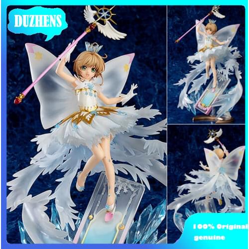 100% Original genuine Cardcaptor Sakura KINOMOTO SAKURA Transparent card PVC Action Figure Anime Figure Model Collection Toys