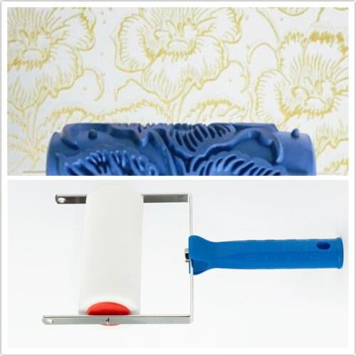 5inch Wall Patterned Rollers Decoration Tools 5" Rubber Brush Tool Set 3D Pattern Wallpaper Room Decor Painting Machine 085Y