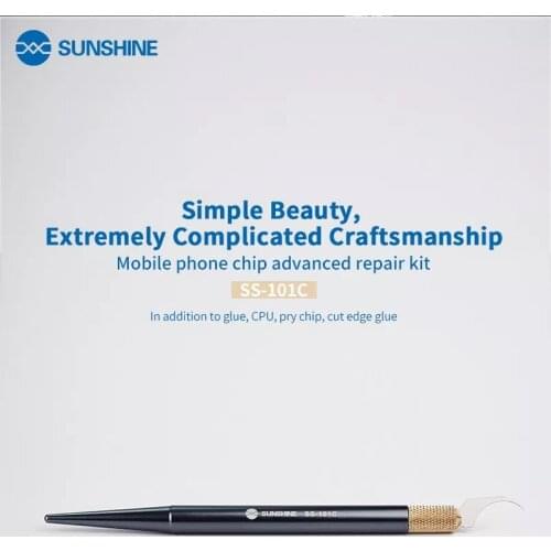 SUNSHINE aluminum alloy handle with Scraper Sickle Blade for A8 A9 A10 CPU WIFI hard disk IC layering and integrated disassembly