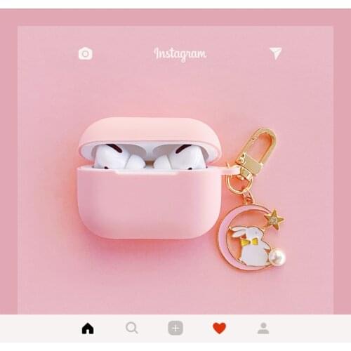 Cute Korean Rabbit Silicone Cover for Apple Airpods Pro Case Bluetooth Wireless Earphone Case for AirPods 3 Case Charging Box