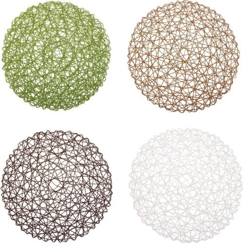 Handmade Straw Woven Mat DIY Photo Props For Garden Home Decor