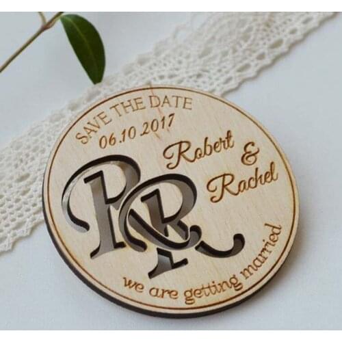 Thank you card,save the date wooden cards,Personalized Save the date wedding magnets, save the date fridge