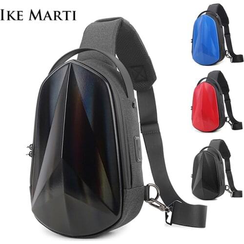 Men Shoulder Bags USB Charging Messenger Bags Anti-theft Male Waterproof Sling Chest Bag School Short Trip Cross Body Bags 2021