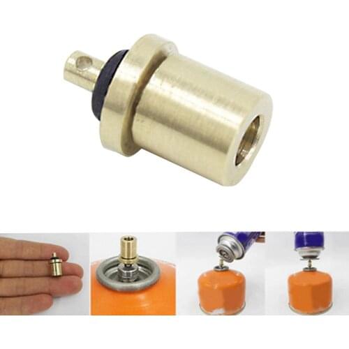 Outdoor Camping Stove Adapter Cylinder Gas Tank Valve Mini Valve Outdoor Stove Long Gas Tank Accessories