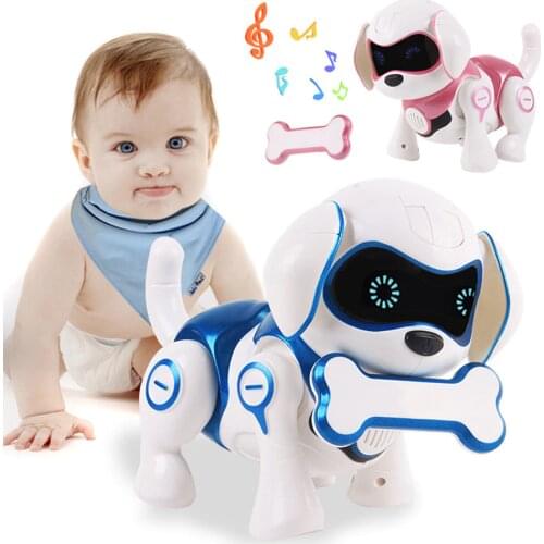 Electronic Pet Toy Dogs With Music Sing Dance Walking Intelligent Mechanical Infrared Sensing Smart Robot Dog Toy Animal Gift