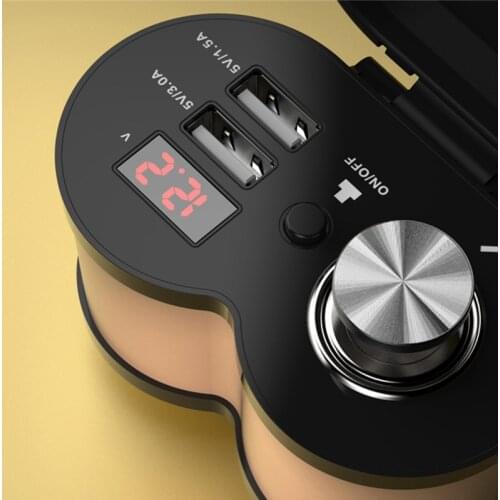 New Auto Motorcycle USB Adapter Charger 5V Cigarette Lighter Motorcycle Dual USB Charger Car Accessories