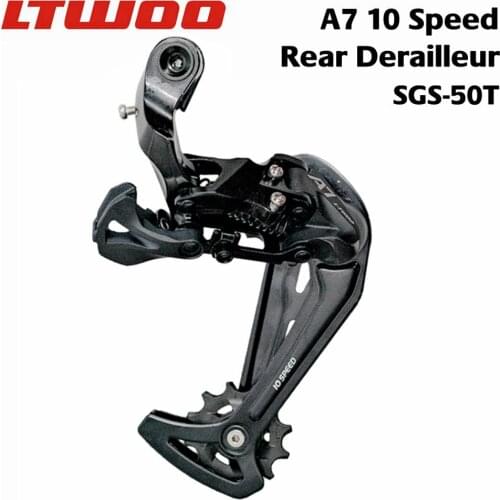 LTWOO A7 MTB Bike 10s Rear Derailleur Bicycle 10 Speed RD Long Cage Derailleurs Cassette Sprockets 42T 46T 50T For Shimano Sram