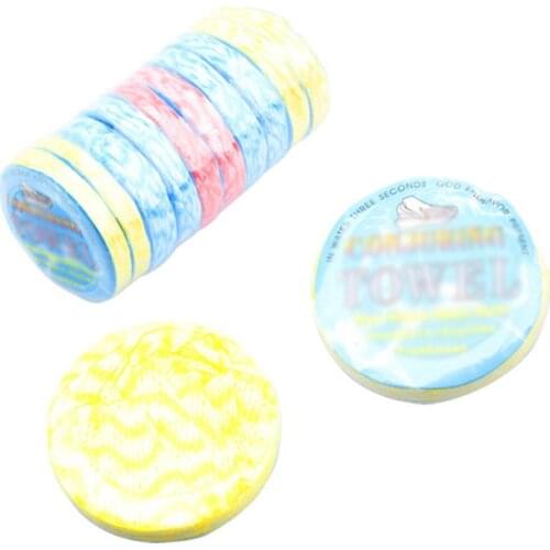 10 Pcs/Set Portable Compressed Travel Face Towels Disposable Non-woven Fabric Towel HY99