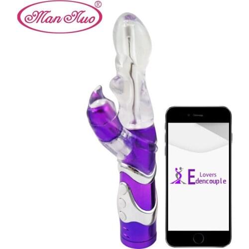 G spot Rabbit Dildo Sex Toys for Woman 10 Speed Double Vibrator Stimulate Vagina Clitors Soft Silicone Masturbator Adult Toys