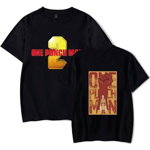 One Punch Man T-shirt Cartoon Fashion Men Women T Shirt Hip Hop Harajuku Anime Saitama Print T-shirt ONE PUNCH-MAN Season 2 Tee