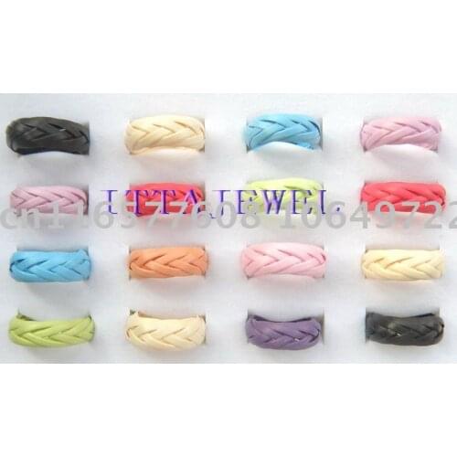 Free Shipping Wholesale 100pcs Nature Rattan Handcraft Braid Cane Jewelry Ring