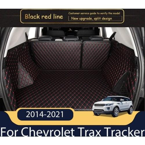 The Trunk Cargo Leather Liner Car Trunk Mat Cargo Compartment Floor Carpet Mud For Chevrolet Trax Tracker 2014-2021