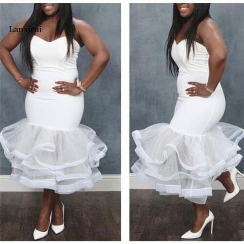 Summer Fall Strapless Sexy White Dress Women Mesh Tulle Mini Dresses Party Club Tutu Dress