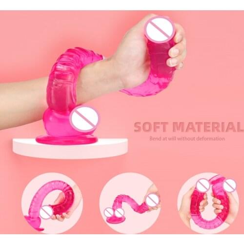 Super Long Anal Plug Dildos Soft Spiral Butt Plug For Women Lesbian G-Spot Erotic Dildo Anal Toys with Sucker Anus Dilator