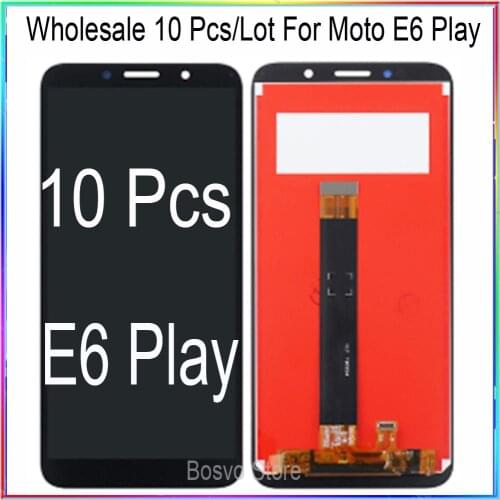 WholeSale 10 Pcs/lot for Moto E6 PLAY LCD Screen Display with Touch Digitizer Assembly