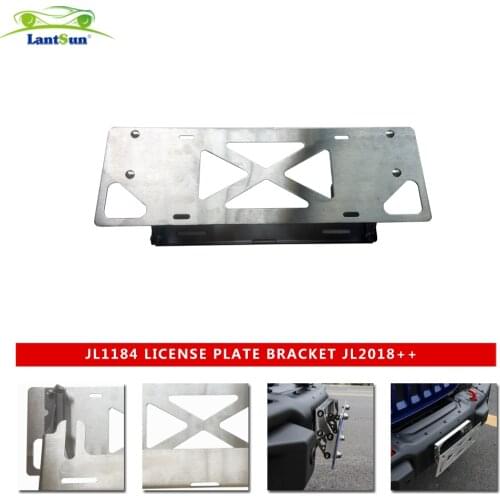 Lantsun For Jeep JK&JK for wran gler Lantsun JL1184 license plate bracket suitable JL & JK stainless steel license Lantsun