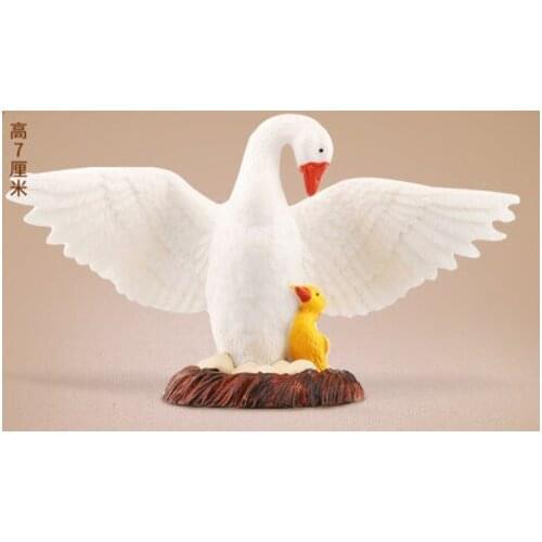 Resin animals The swan goose Suit poultry Small exempts Zodiac s opening gifts decoration living room wine cabinet room Art