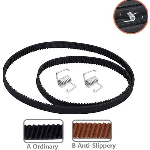 MEGA 2PCS 3D Printers GT2 6mm Closed Loop Anti-Slip Timing Belts Rubber 110 112 158 280 ...852 1220mm 2GT Synchronous Belts
