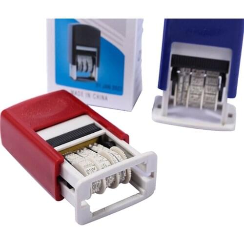 Handheld Account Date Stamps DIY Stamping Mud Set Mini Self-Inking Stamps For Scrapbooking Office Supplies 85DD