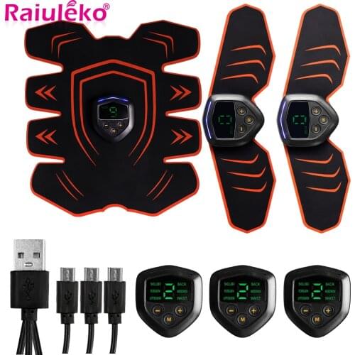 Abdominal Muscle Stimulator Trainer EMS Abs Fitness Equipment Training Gear Muscles Electrostimulator Exercise At Home Gym