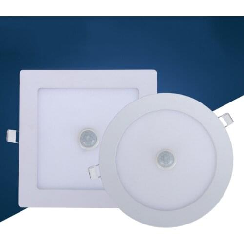 LED Panel Light 6W/12W/18W/24W Motion Sensor Square Round Surface Ceiling Downlight Ceiling Lamps For Deroration Home Lighting
