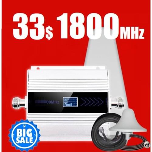 4g signal booster 1800mhz lte gsm single band 3 LTE FCC Mobile Signal Repeater DCS b3 1800 MHZ amplifier Russia europe asia