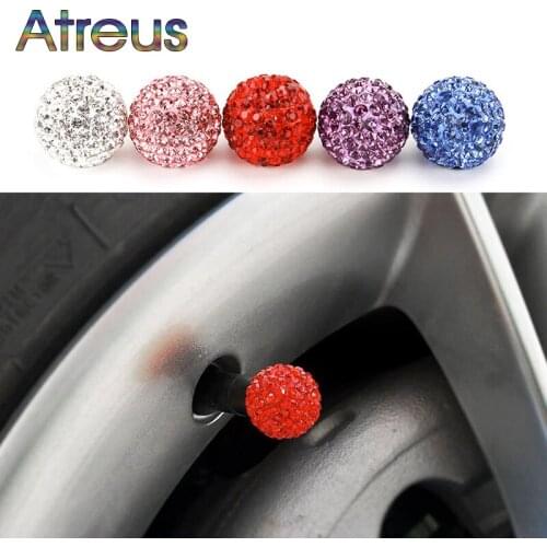1Set Diamond Shining Dustproof Car Tire Valve Caps for Nissan Juke X-trail Qashqai Opel Astra J H G Insignia Kia Rio Ceed